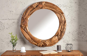 Miroir en bois